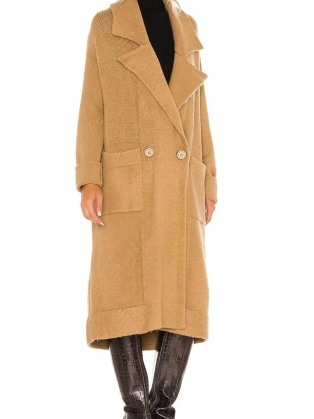 Show Me Your Mumu Camel Melrose Sweater Jacket
